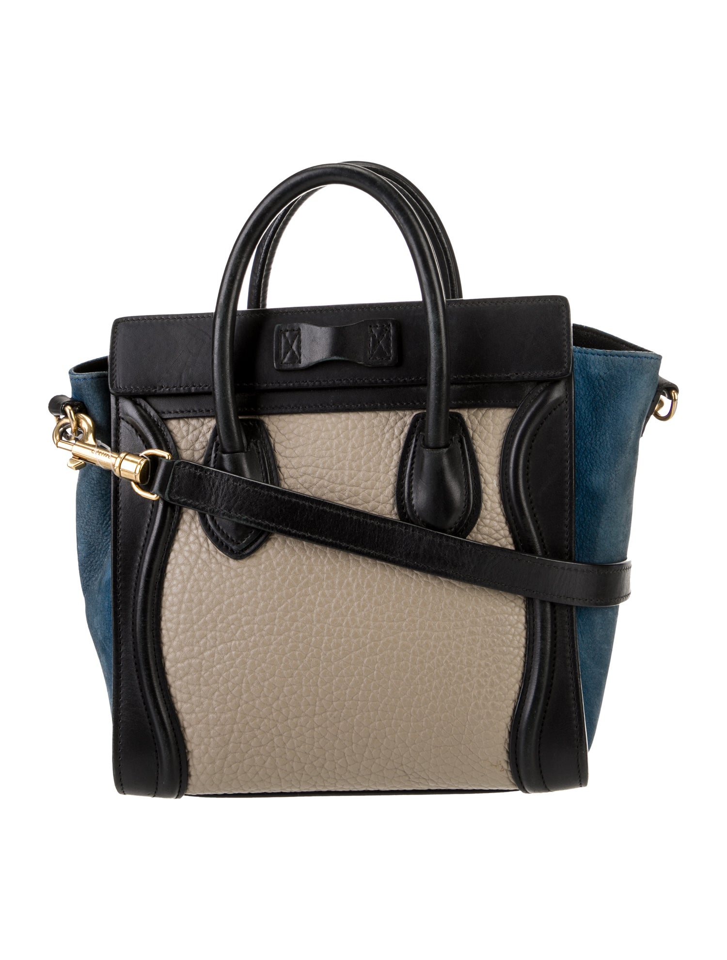 Celine Leather Top Handle Bag